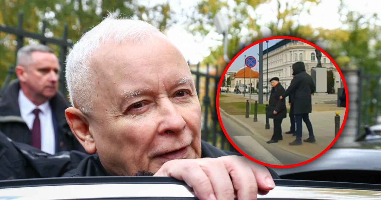 Jarosław Kaczyński o mało nie wpadł pod samochód. Zapamiętał o najważniejszej zasadzie/EastNews Andrzej Iwanczuk/Instagram @74v0r /