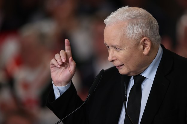 Jarosław Kaczyński podczas konwencji w Krakowie /	Łukasz Gągulski /PAP