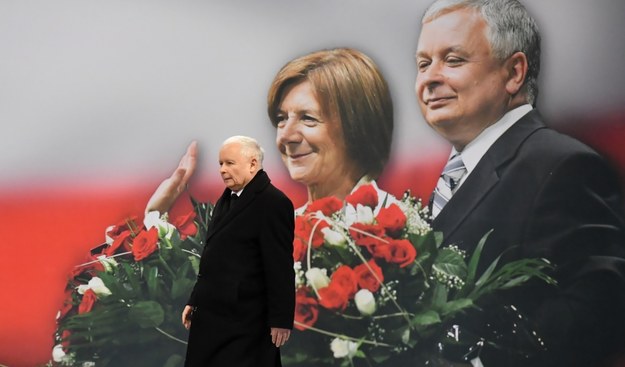 Jarosław Kaczyński podczas obchodów 12. rocznicy katastrofy w Smoleńsku /Piotr Nowak /PAP
