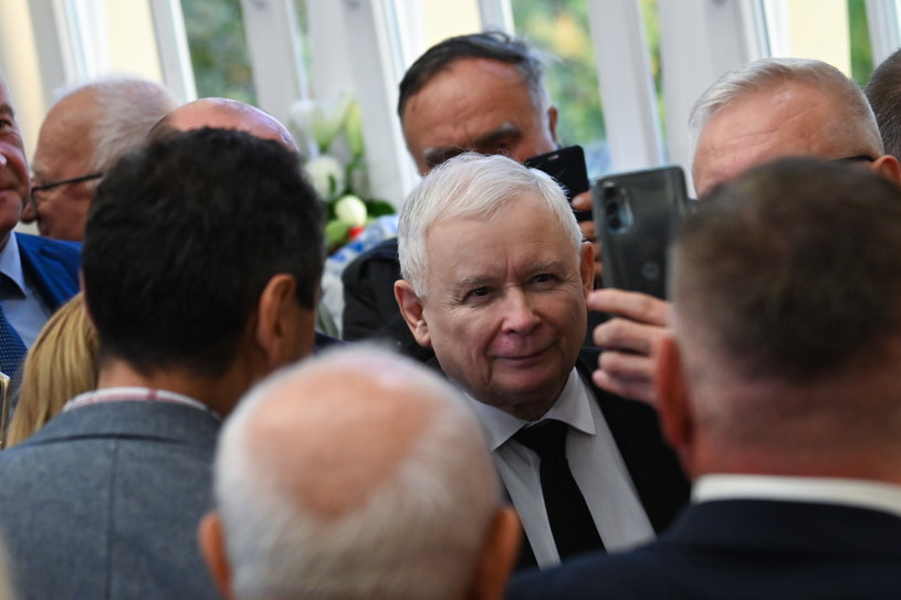 Jarosław Kaczyński podczas spotkania na Uniwersytecie Szczecińskim /	Marcin Bielecki   /PAP