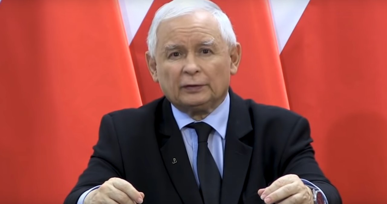 Jarosław Kaczyński podczas swojego wystąpienia, fot. screen z YouTube /materiały prasowe