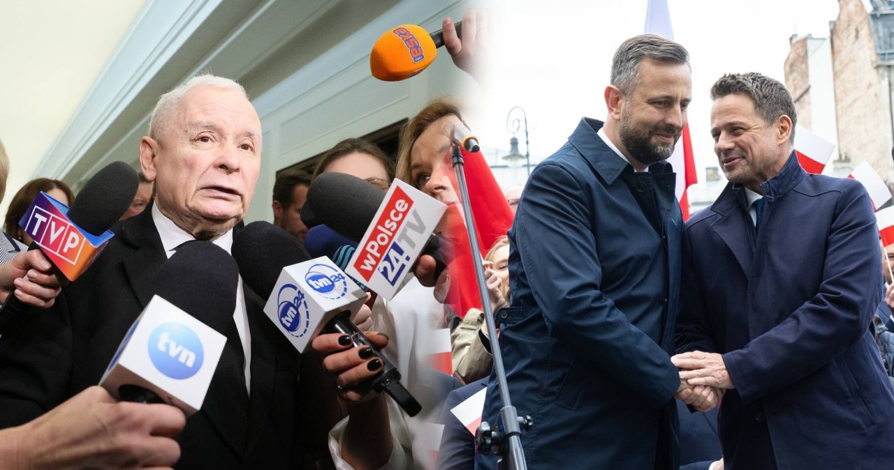 Jarosław Kaczyński skomentował udzielenie poparcia Rafałowi Trzaskowskiemu przez PSL /Pawel Wodzynski/ East News/ JACEK DOMINSKI /Reporter