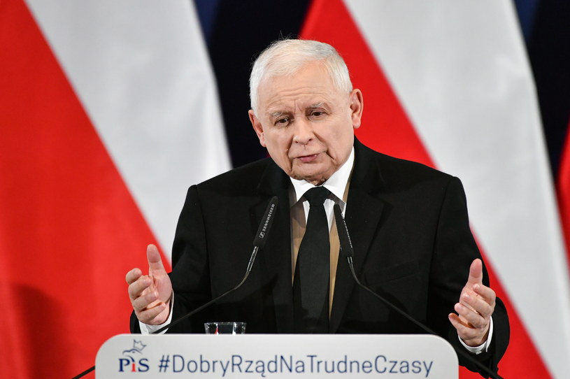 Jarosław Kaczyński w Chojnicach / 	Adam Warżawa    /PAP