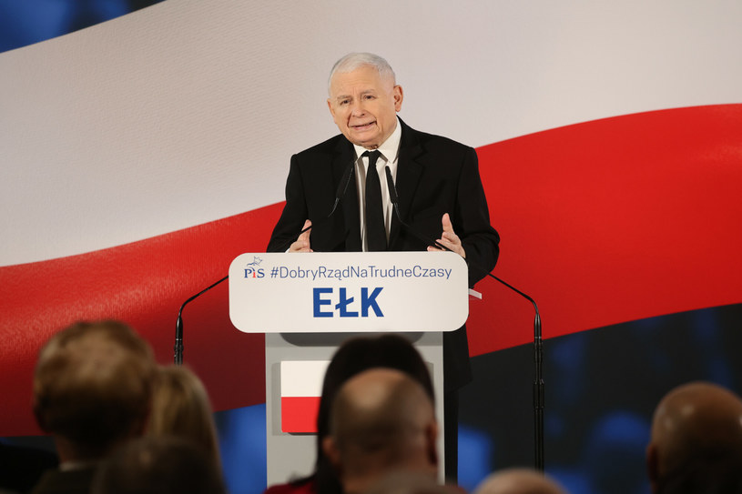 Jarosław Kaczyński w Ełku /Piotr Molecki /East News