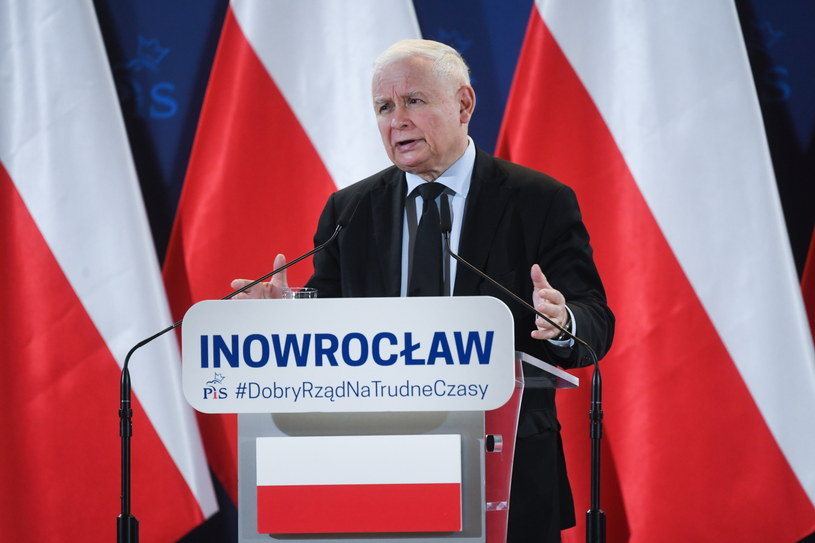 Jarosław Kaczyński w Inowrocławiu /Tytus Żmijewski /PAP