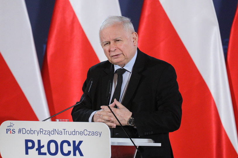 Jarosław Kaczyński w Płocku /Paweł Supernak /PAP
