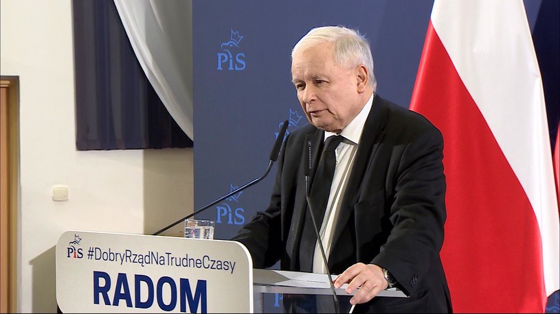 Jarosław Kaczyński w Radomiu /Polsat News /Polsat News