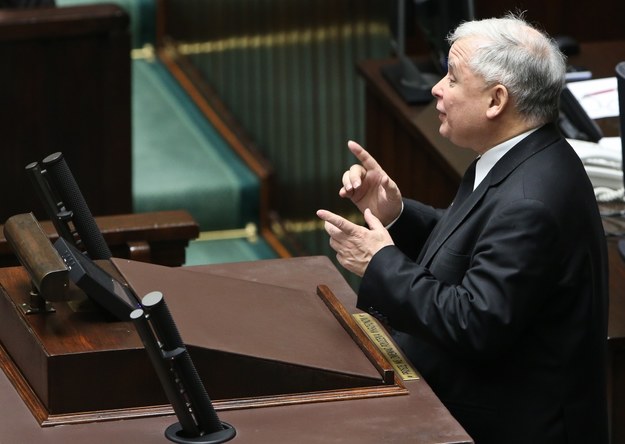 Jarosław Kaczyński w Sejmie /Rafał Guz /PAP