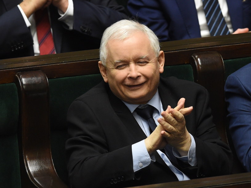 Jarosław Kaczyński w Sejmie /Radek Pietruszka /PAP