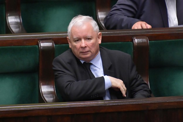 Jarosław Kaczyński w Sejmie / 	Marcin Obara  /PAP