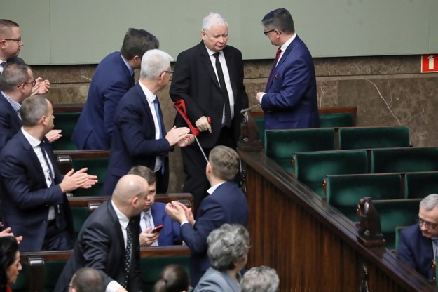 Jarosław Kaczyński w Sejmie / 	Tomasz Gzell    /PAP