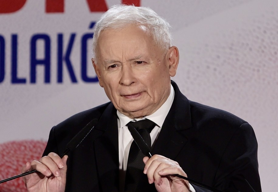 Jarosław Kaczyński w Skarżysku-Kamiennej /Adam Kumorowicz /PAP