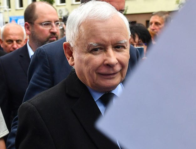 Jarosław Kaczyński w Sokołowie Podlaskim /Piotr Nowak /PAP