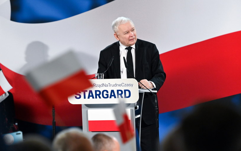 Jarosław Kaczyński w Stargardzie / PAP/Marcin Bielecki    /PAP