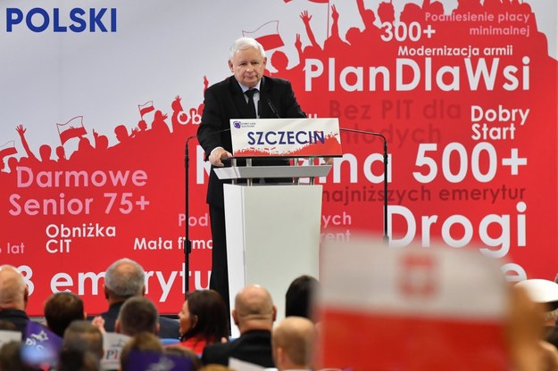 Jarosław Kaczyński w Szczecinie / 	Marcin Bielecki    /PAP