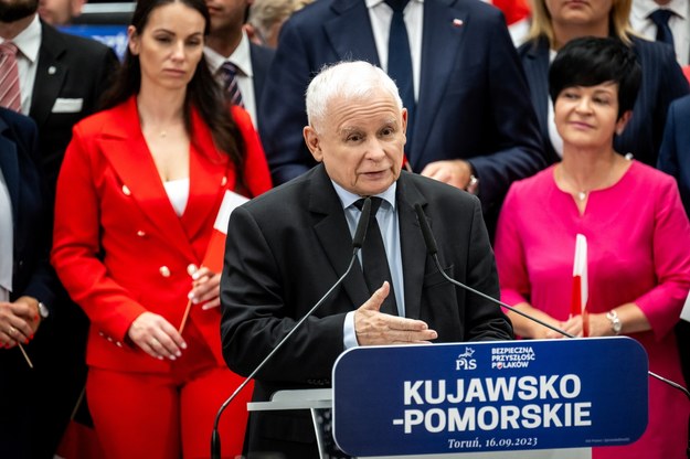 Jarosław Kaczyński w Toruniu /Tytus Żmijewski /PAP