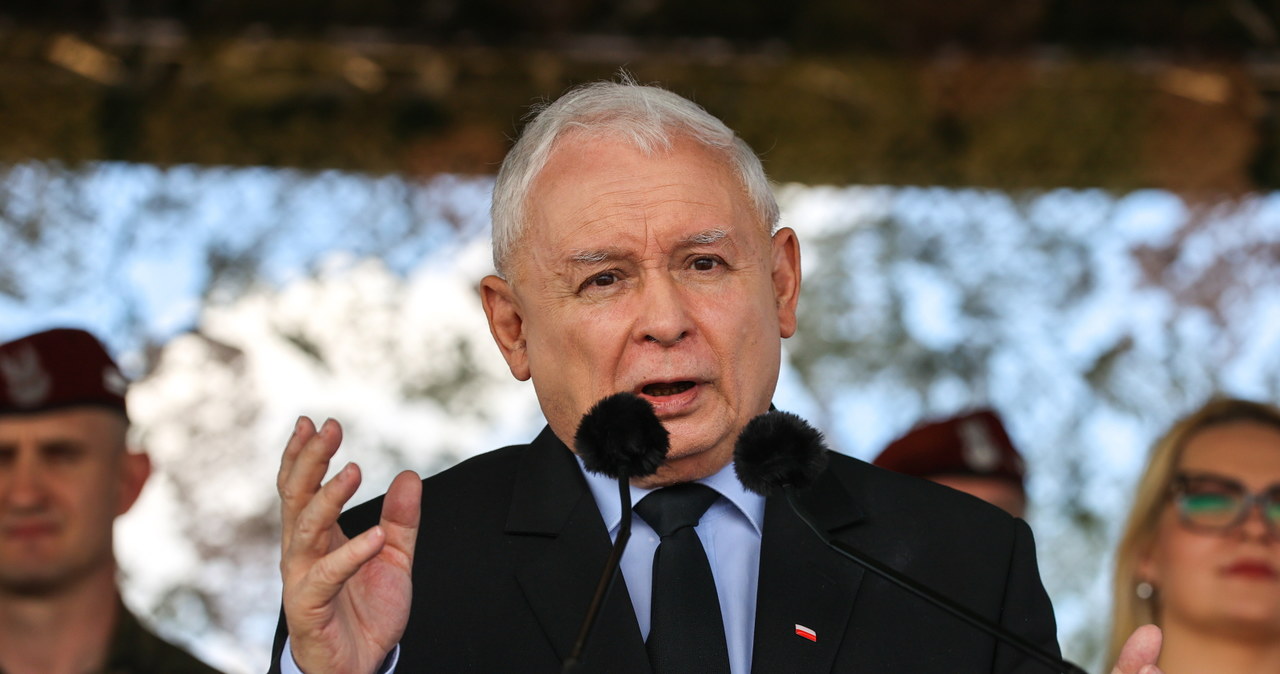 Jarosław Kaczyński w Uniejowie