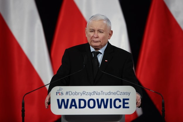 Jarosław Kaczyński w Wadowicach /	Łukasz Gągulski /PAP