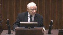 Jarosław Kaczyński wdarł się na mównicę. "Pan jest niemieckim agentem"