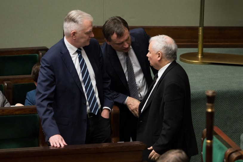 Jarosław Kaczyński, Zbigniew Ziobro i Jarosław Gowin /Mateusz Wlodarczyk /Agencja FORUM