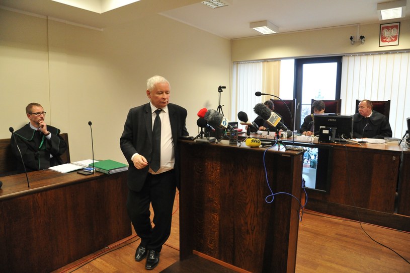 Jarosław Kaczyński zeznaje przed sądem /Wojciech Strozyk/ /Reporter