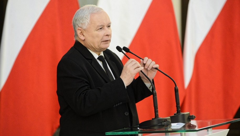 Jarosław Kaczyński / 	Jakub Kamiński    /PAP