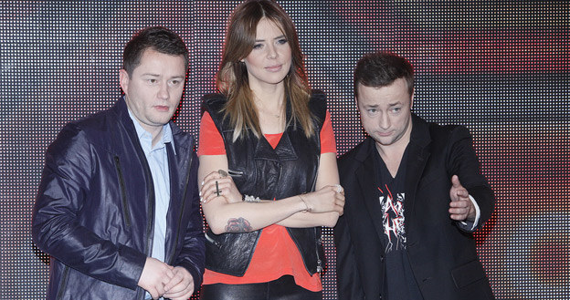 Jarosław Kuźniar, Maja Sablewska i Czesław Mozil - gwiazdy "X-Factora" / fot. Baranowski /AKPA