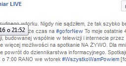 Jarosław Kuźniar zaskoczył tym wpisem wszystkich fanów /materiały prasowe