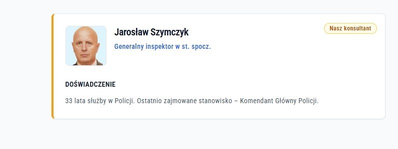 Jarosław Szymczyk został konsultantem /Zrzut ekranu