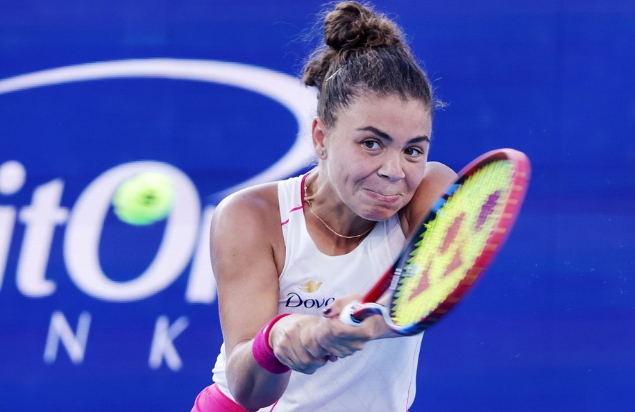 Jasmine Paolini podczas meczu z Igą Świątek /Mark Lyons /PAP/EPA