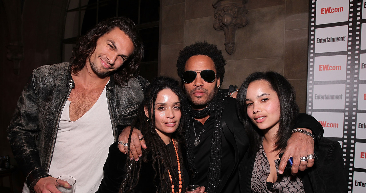 Jason Momoa, Lisa Bonet, Lenny Kravitz i Zoe Kravitz w 2010 roku /Alexandra Wyman/WireImage /Getty Images