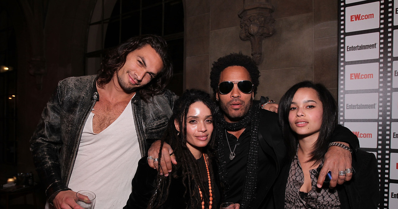 Jason Momoa, Lisa Bonet, Leny Kravitz i Zoe Kravitz /Alexandra Wyman /Getty Images