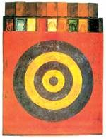 Jasper Johns, Tarcza strzelnicza z gipsowymi odlewami, 1955 /Encyklopedia Internautica
