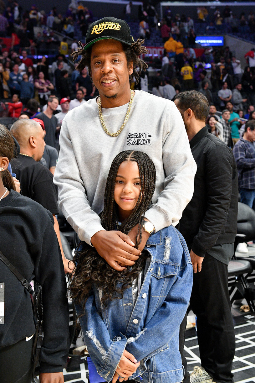 Jay-Z z córką Blue Ivy /Allen Berezovsky /Getty Images