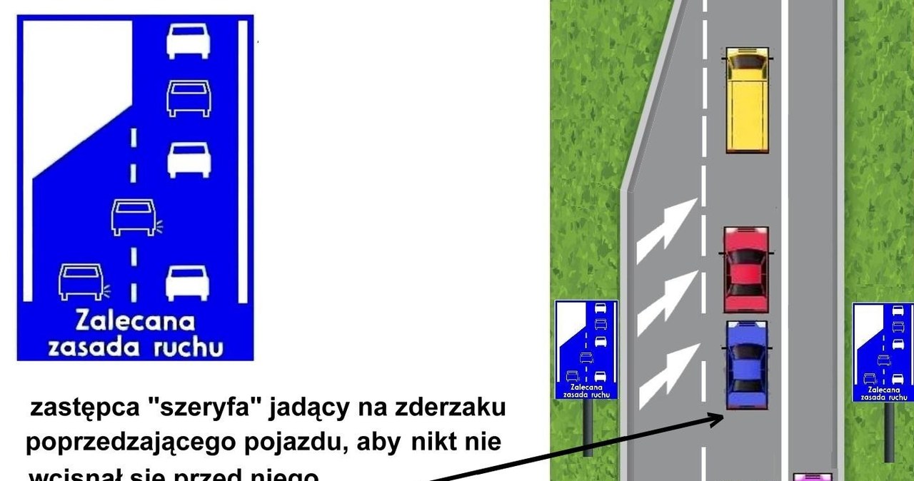 Jazda na "polski suwak" /Informacja prasowa