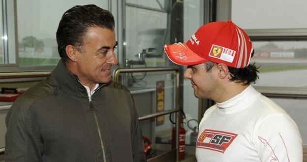 Jean Alesi (z lewej) i Felipe Massa. /AFP