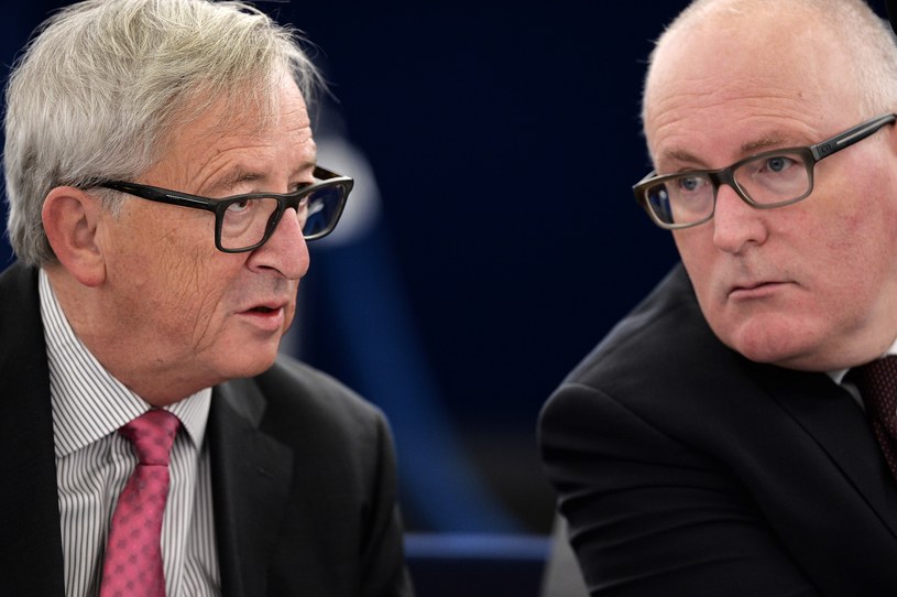 Jean-Claude Juncker i Frans Timmermans /FREDERICK FLORIN /AFP