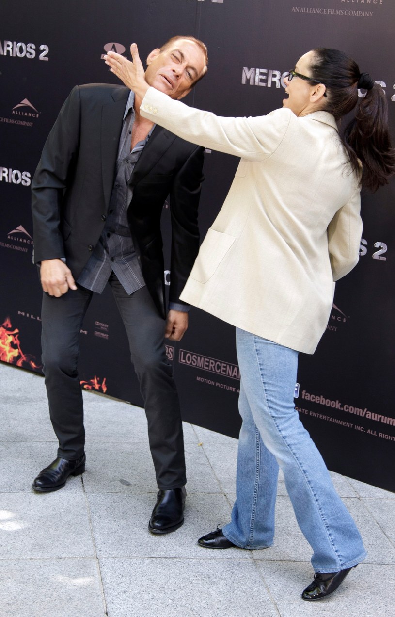 Jean-Claude van Damme z żoną /Eduardo Parra /Getty Images