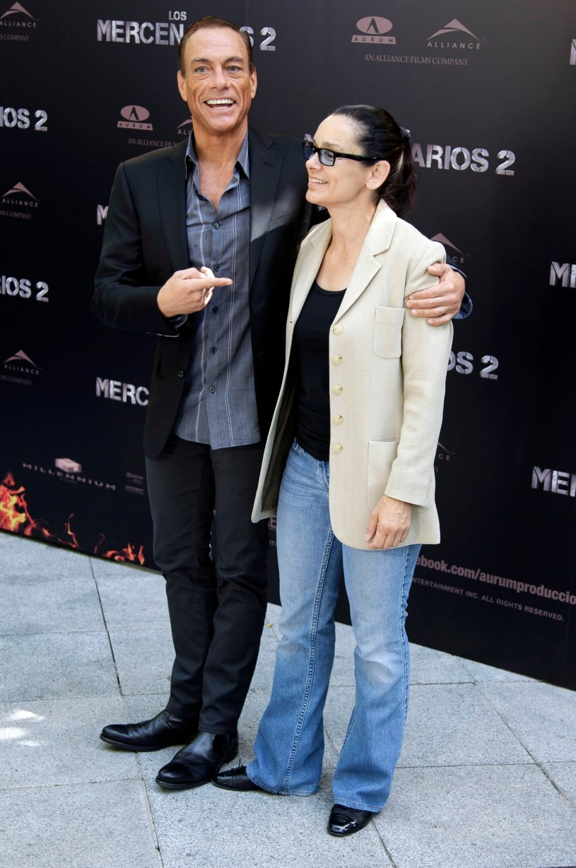 Jean-Claude van Damme z żoną /Eduardo Parra /Getty Images