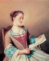 Jean Étienne Liotard, Panna Lavergne, siostrzenica malarza /Encyklopedia Internautica