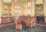 Jean François Oeben i J.H. Riesender, biurko Ludwika XV, pałac w Wersalu /Encyklopedia Internautica