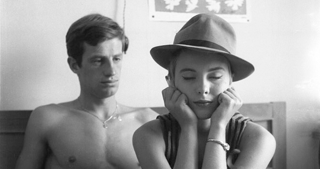 Jean-Paul Belmondo i Jean Seberg w filmie "Do utraty tchu" /materiały dystrybutora