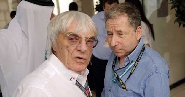 Jean Todt (z prawej)  i Bernie Ecclestone /AFP