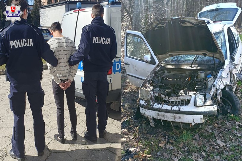 Jechał autem pod wpływem alkoholu. Uciekł i zostawił dziecko w aucie /KPP Krasnystaw /Policja