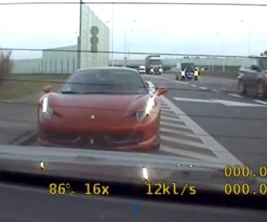 Jechał ferrari warszawskim mostem 200 km/h