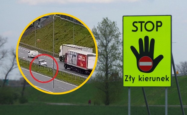 Jechał pod prąd, inni kierowcy uciekali. O krok od tragedii na ekspresówce