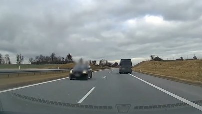 Jechała pod prąd S7  