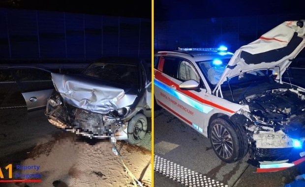Jechali na sygnale po pacjenta. Policja szuka sprawcy nocnej kolizji