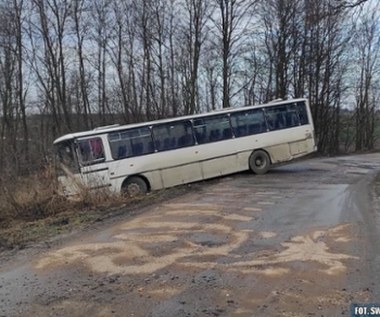 Jeden był pijany, drugi wjechał do rowu. Obaj kierowali szkolnymi autobusami 