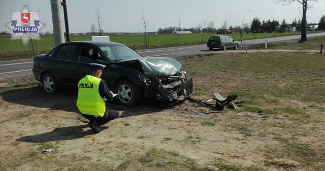 Jeden rozbity Opel Vectra /Informacja prasowa